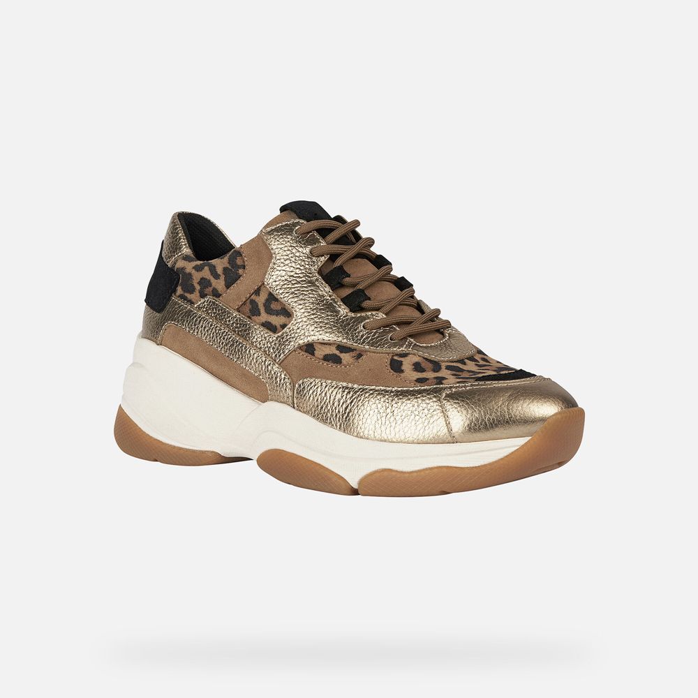 Geox Bayan Spor Ayakkabı Altın - Kirya - LZB-952346